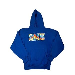 SMU Mustangs JanSport Hoodie‎ Sweatshirt Women's Size S Pullover Tie Dye Blue